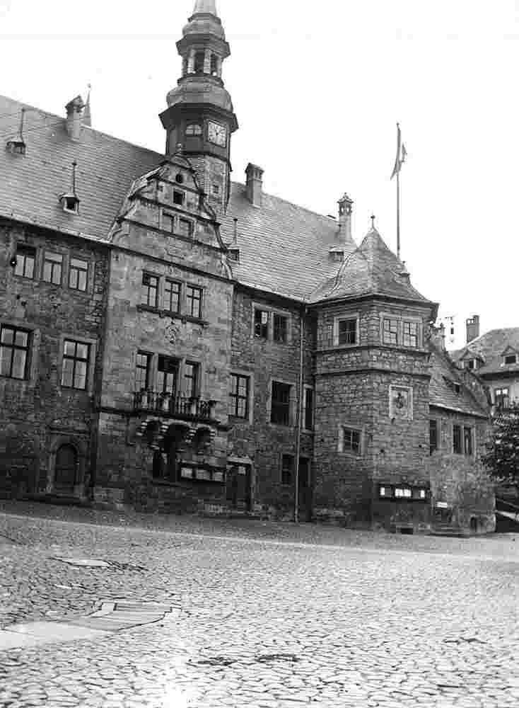 Blankenburg. Rathaus, Markt, 1934