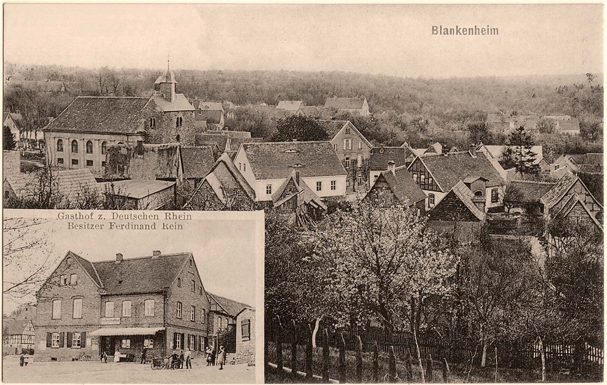 Blankenheim. Gasthof zum Deutschen Rhein, 1913