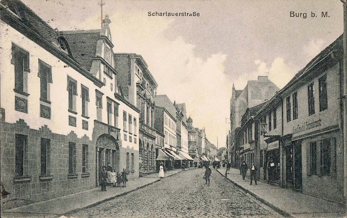 Burg (bei Magdeburg). Schartauer Straße, 1913
