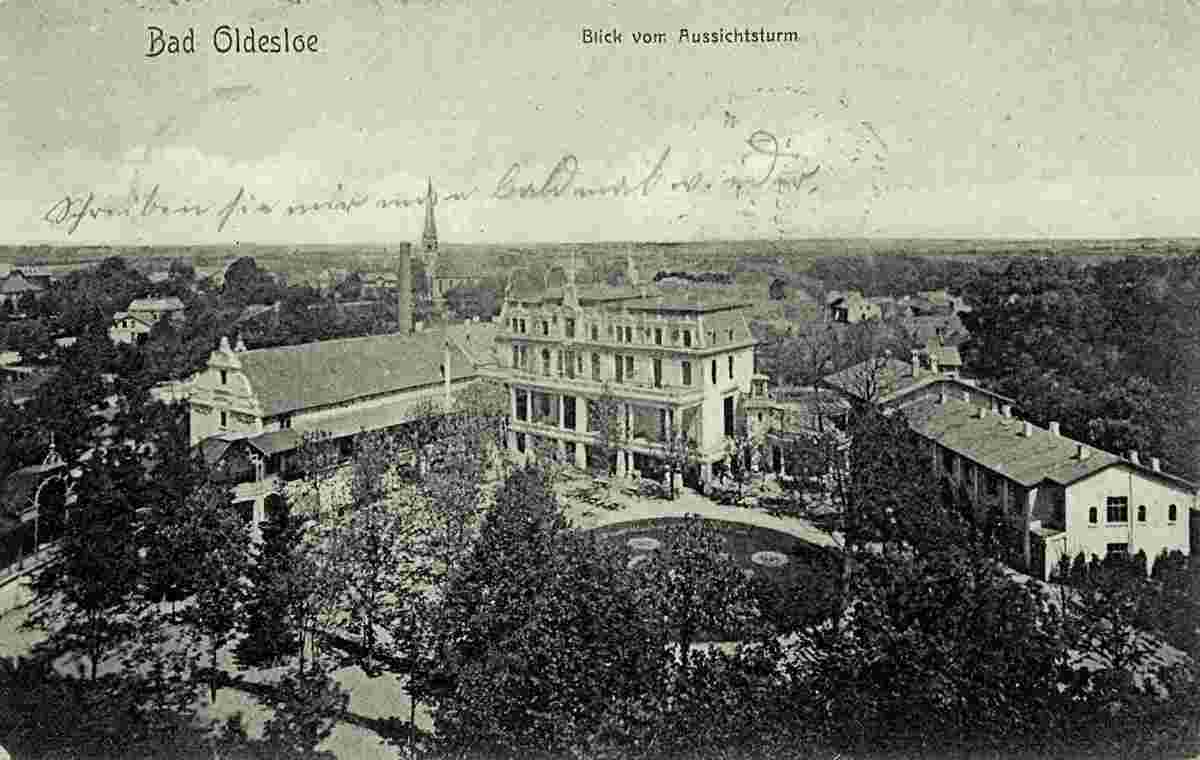 Bad Oldesloe. Blick vom Aussichtsturm, 1907