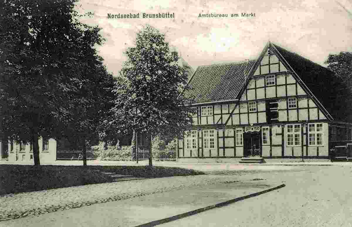 Brunsbüttel. Amtsbureau am Markt, 1918