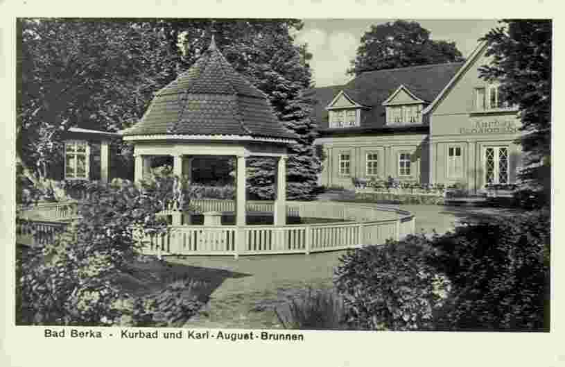 Bad Berka. Kurbad und Karl August Brunnen, 1940