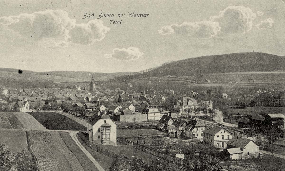 Bad Berka. Panorama der Stadt, 1916