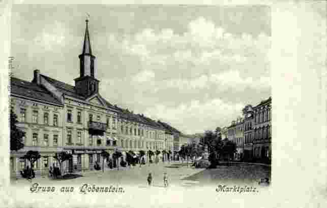 Bad Lobenstein. Marktplatz mit Rathaus