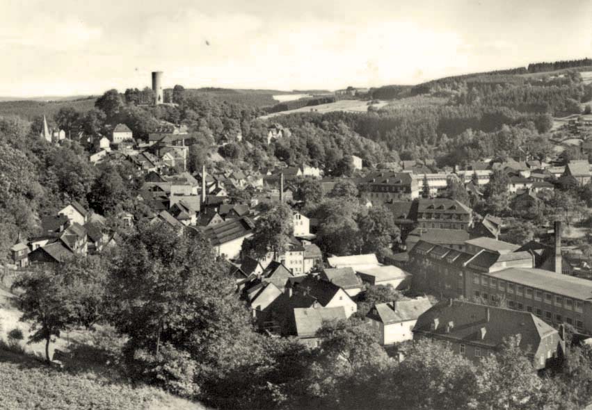 Bad Lobenstein. Panorama der Stadt
