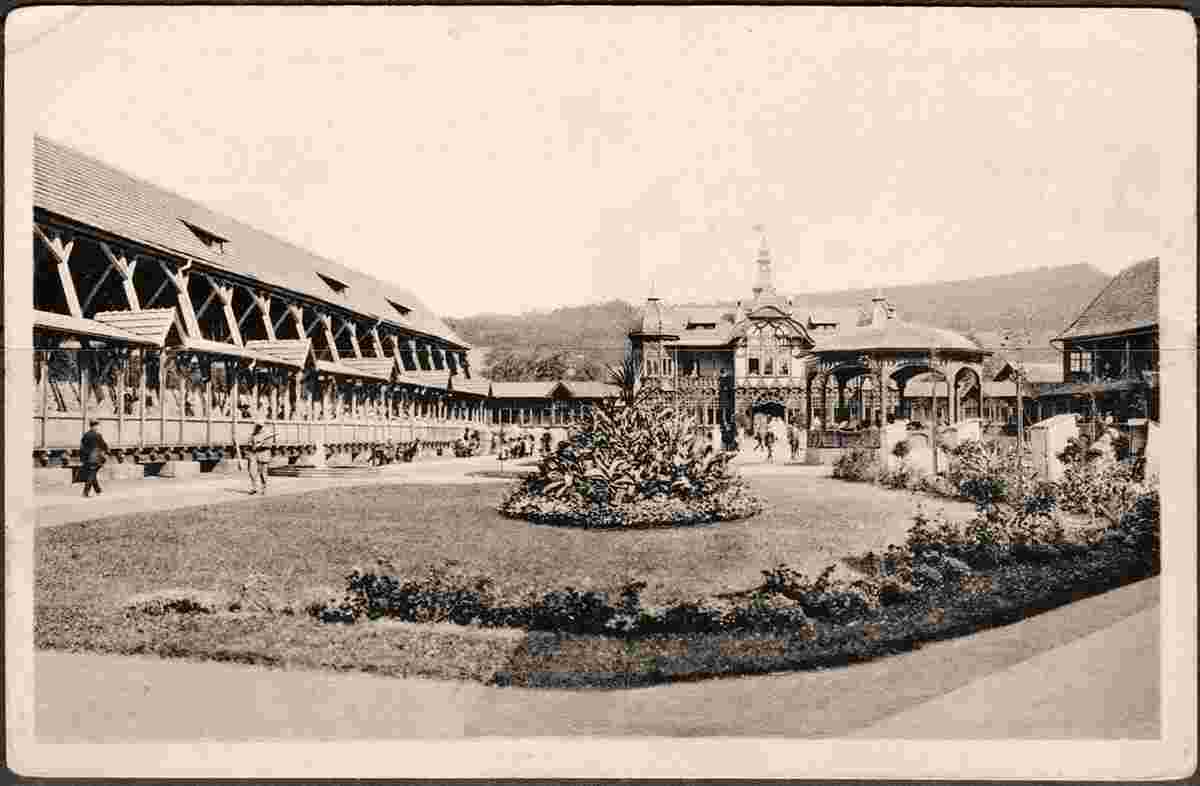 Bad Salzungen. Gradierhauser mit Konzertpavillon, 1913