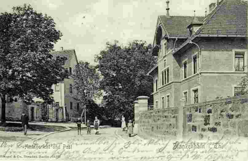 Blankenhain. Amtsgericht und Post, 1903