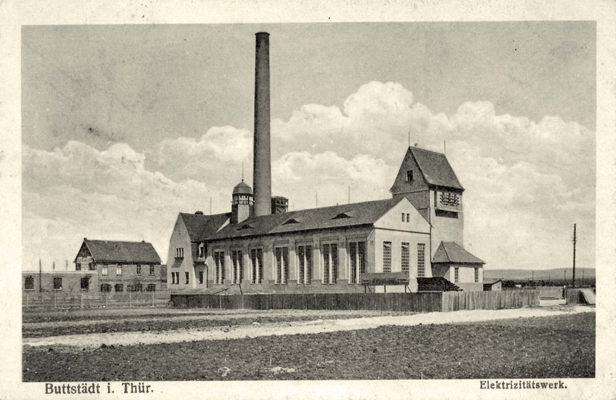 Buttstädt. Elektrizitätswerk, 1918