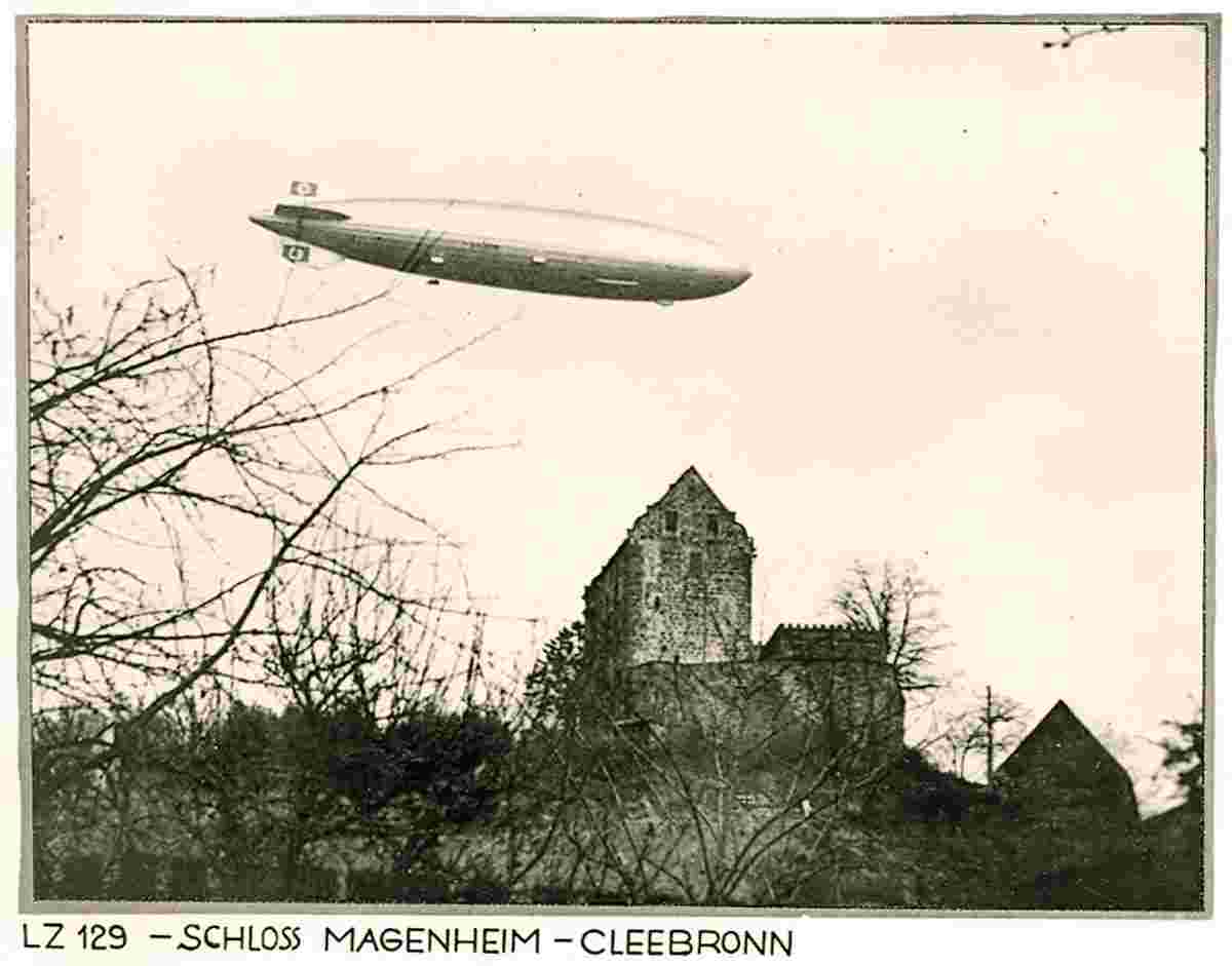 Cleebronn. Panorama von Schloß Magenheim