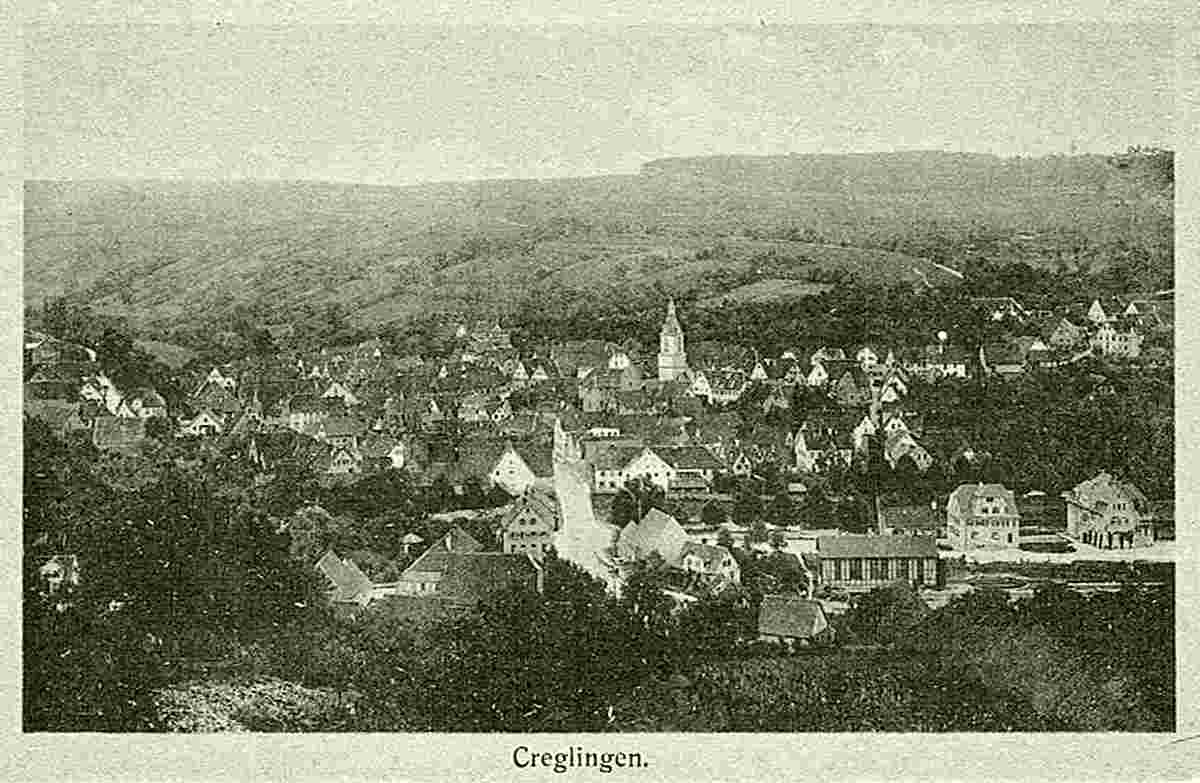 Creglingen. Panorama der Stadt