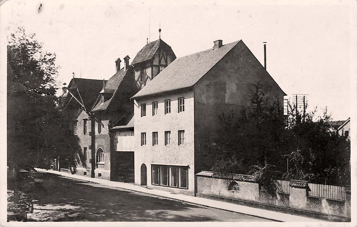 Cham (Oberpfalz). Blick auf strasse, 1943