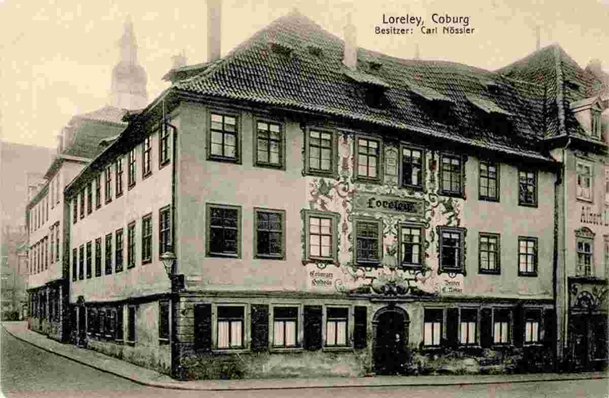 Coburg. Gasthaus 'Loreley', Inhaber Carl Nössler