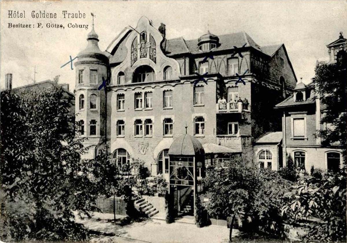 Coburg. Hotel 'Goldene Traube', Besitzer F. Götze