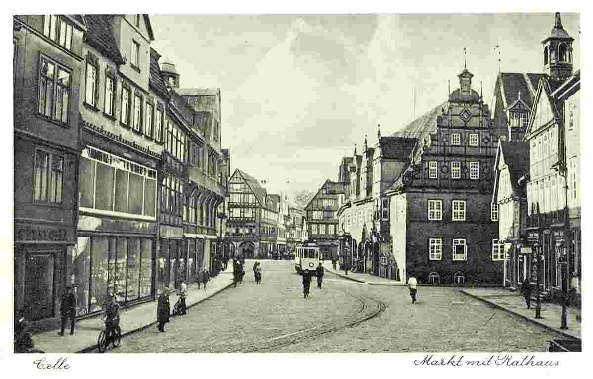 Celle. Marktplatz mit Rathaus
