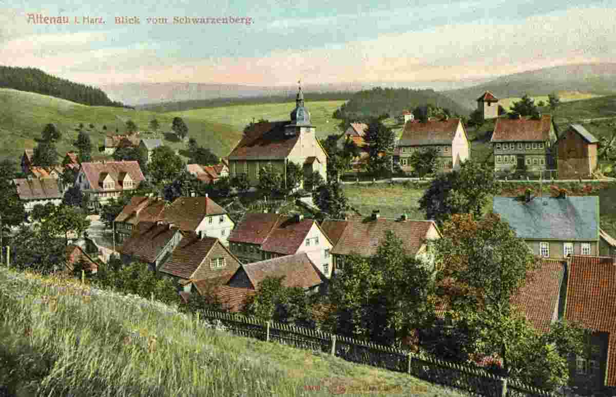 Clausthal-Zellerfeld. Altenau - Blick vom Schwarzenberg