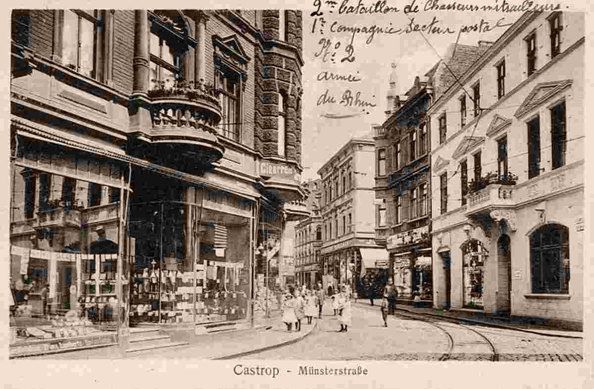 Castrop-Rauxel. Castrop - Münsterstraße, 1923