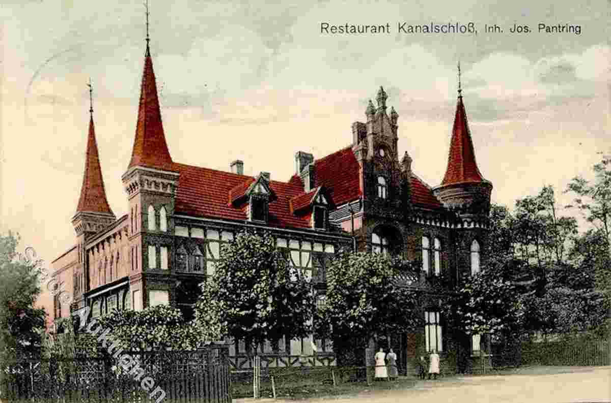 Castrop-Rauxel. Rauxel - Gasthaus und Restaurant 'Kanalschloß', Inhaber Jos. Pantring