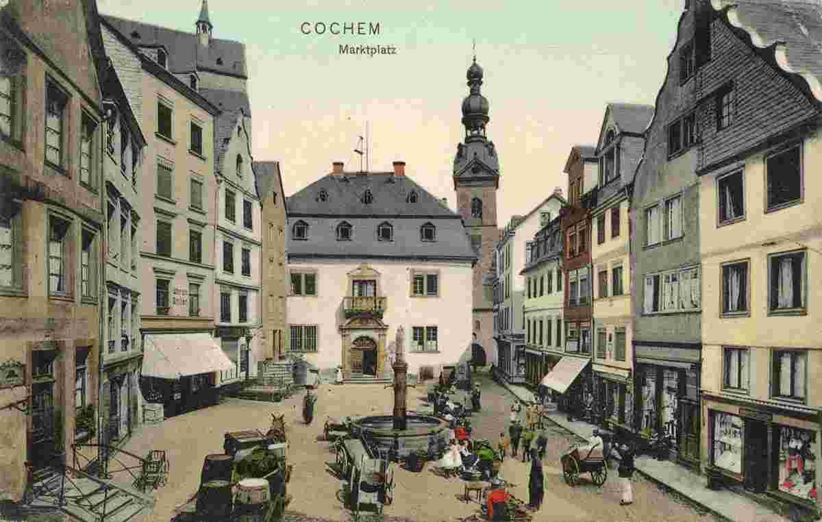 Cochem. Marktplatz, 1909