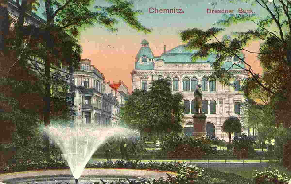Chemnitz. Dresdner Bank, 1916