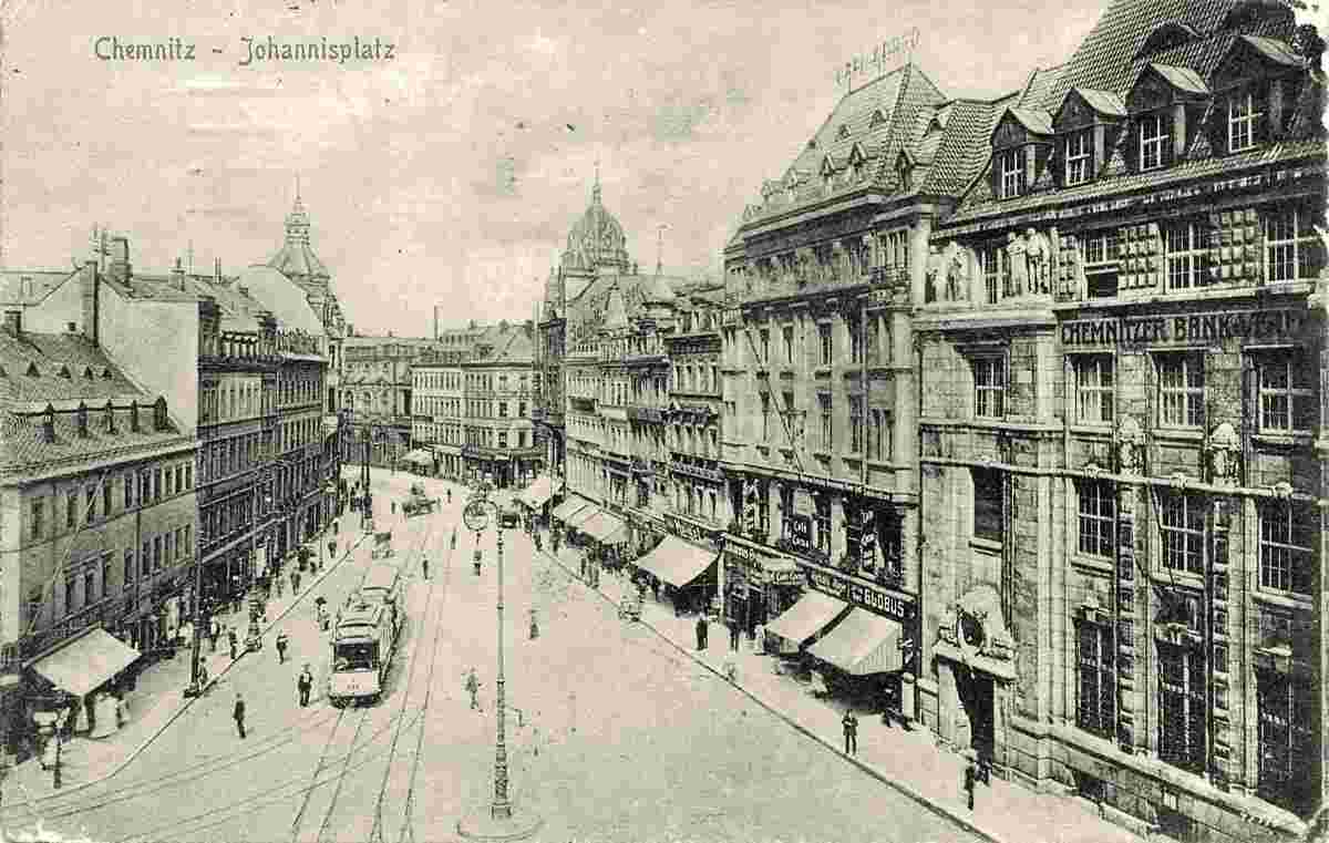 Chemnitz. Johannisplatz, 1914