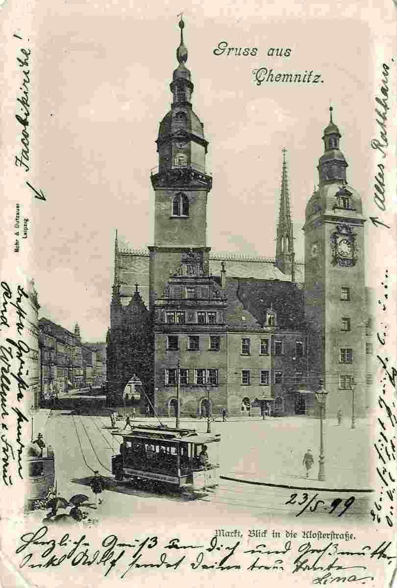 Chemnitz. Marktplatz, 1899