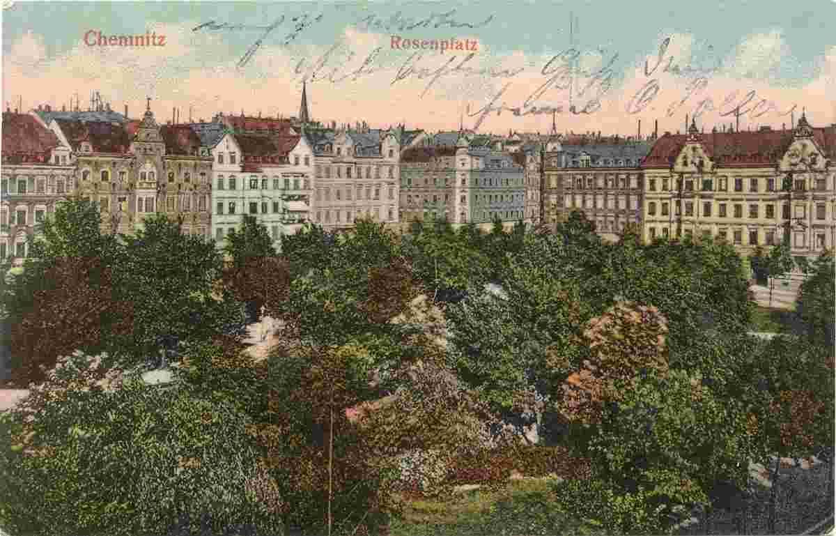 Chemnitz. Rosenplatz, 1908