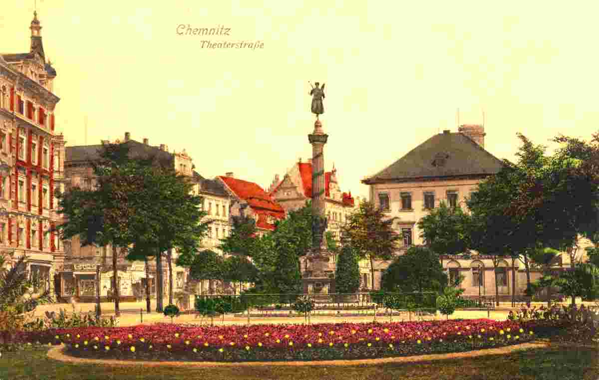 Chemnitz. Theaterstraße