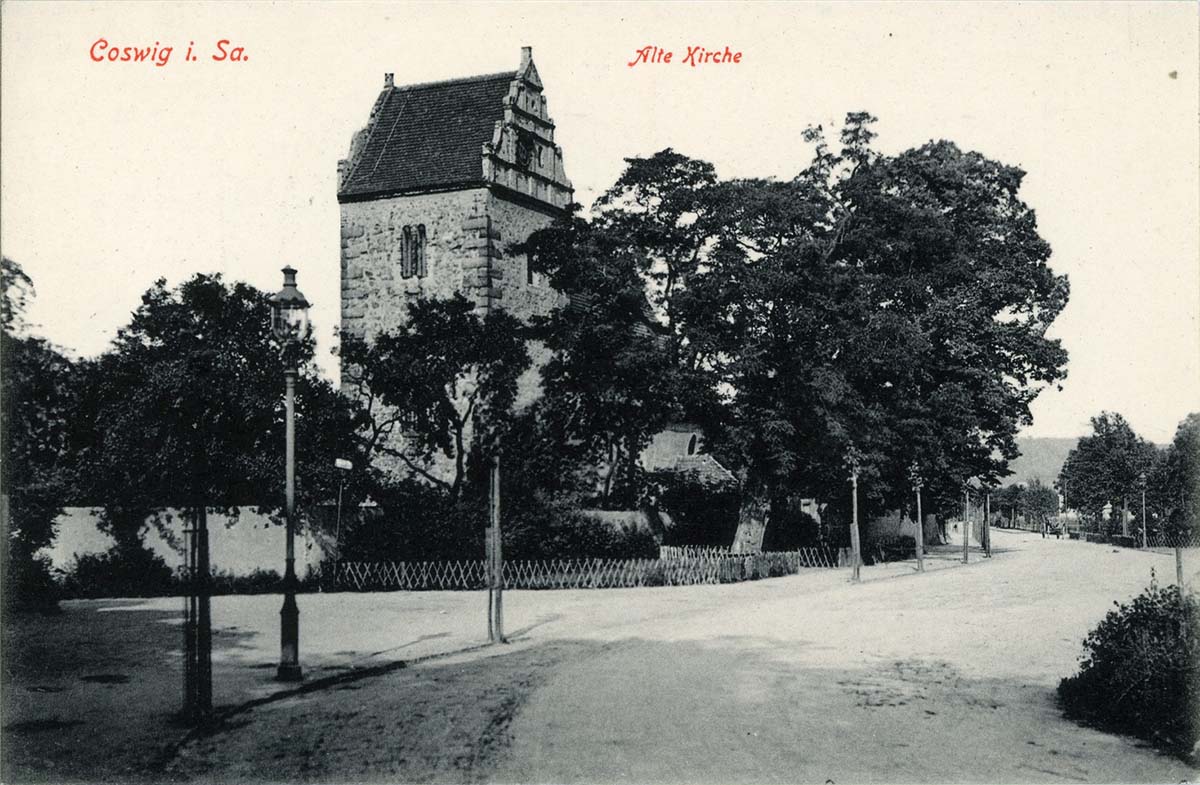 Coswig (Sachsen). Alte Kirche, 1912