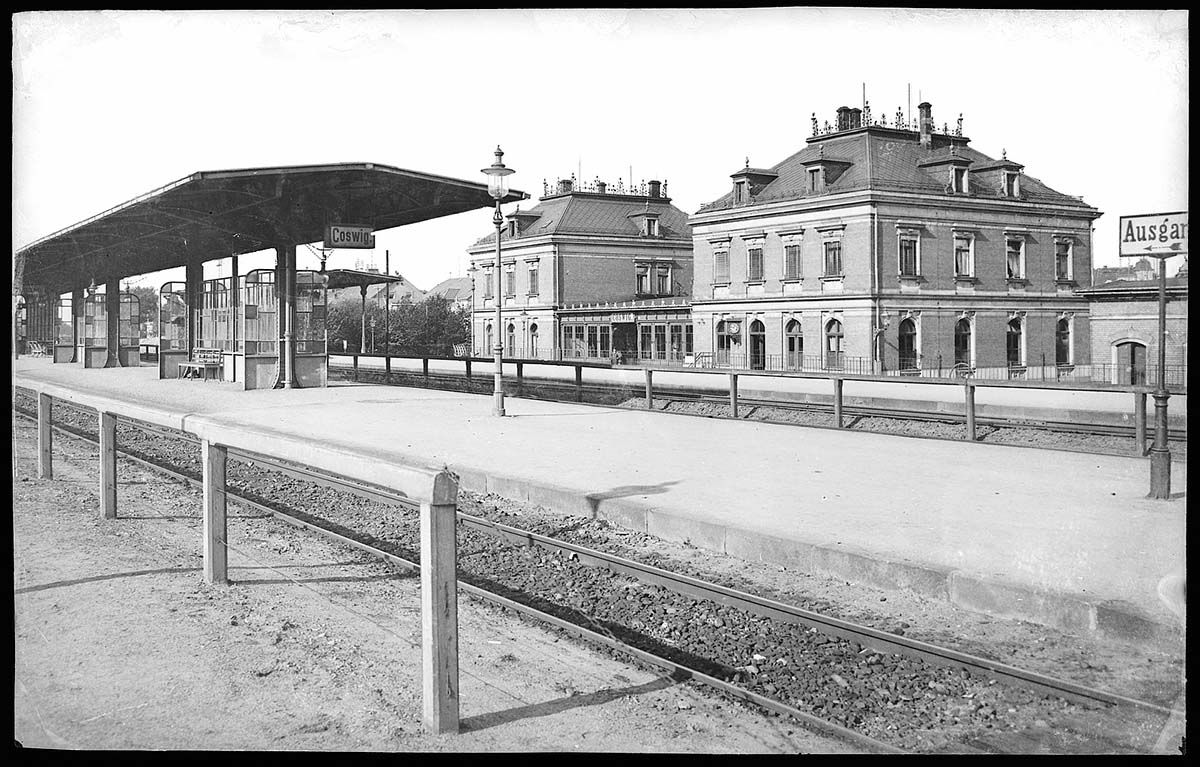 Coswig (Sachsen). Bahnhof, 1908