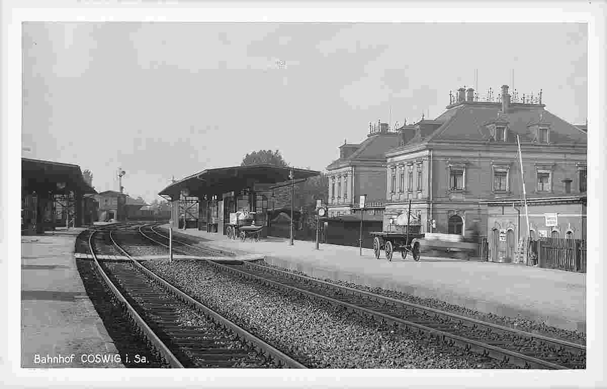 Coswig. Bahnhof, 1928