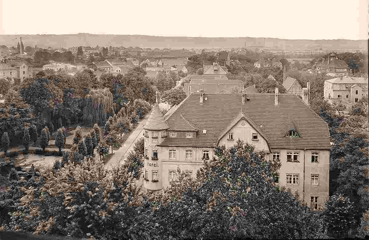 Coswig. Blick auf Coswig, 1926