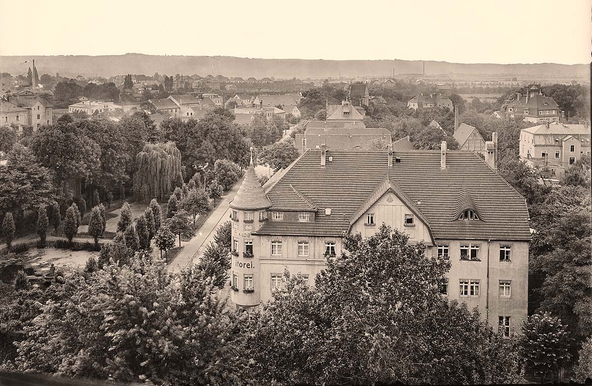 Coswig (Sachsen). Blick auf Coswig, 1926