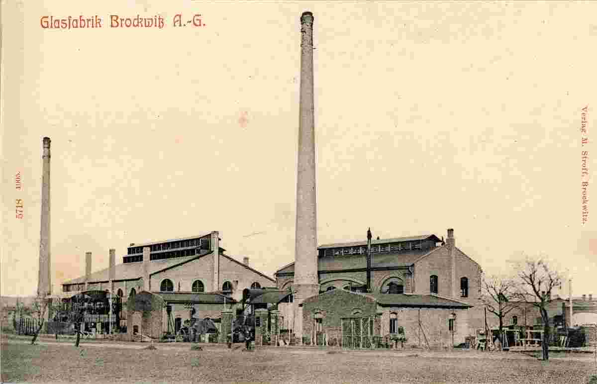 Coswig. Brockwitz - Glasfabrik, 1905