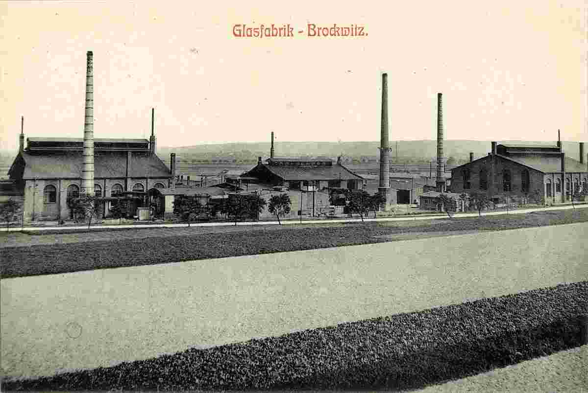 Coswig. Brockwitz - Glasfabrik, 1911