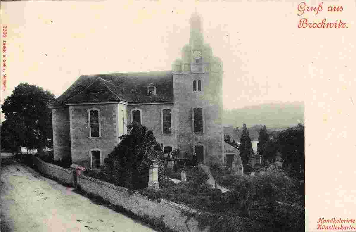 Coswig. Brockwitz - Kirche, 1899