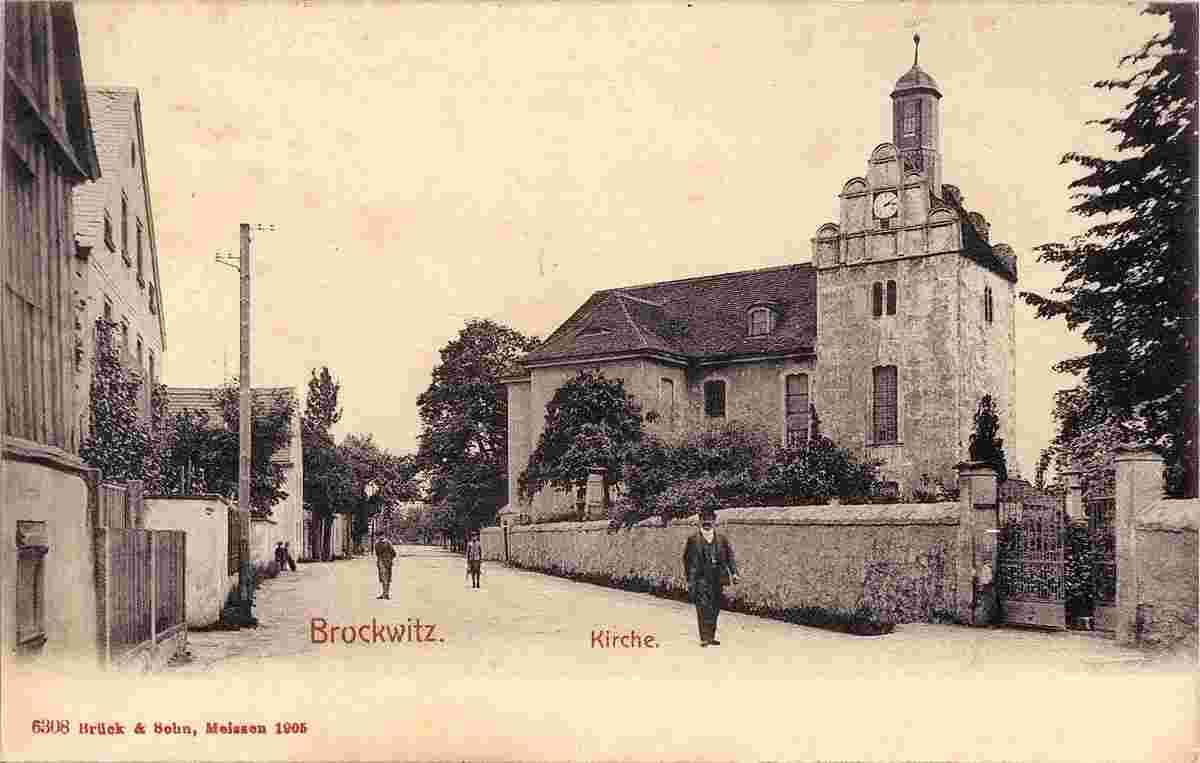Coswig. Brockwitz - Kirche, 1905