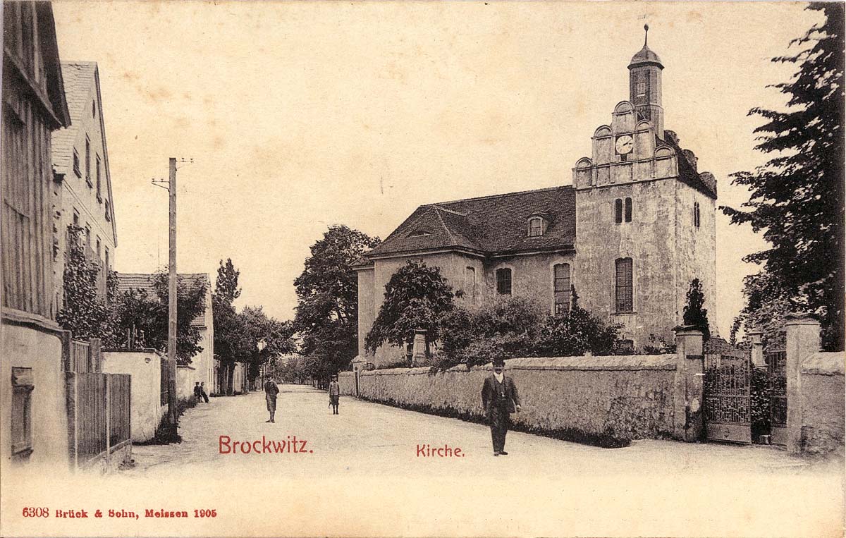 Coswig (Sachsen). Brockwitz - Kirche, 1905