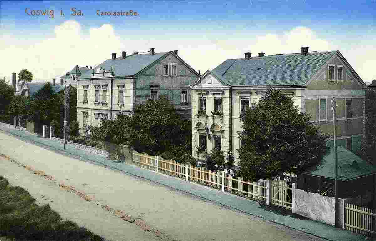 Coswig. Carolastraße, 1912
