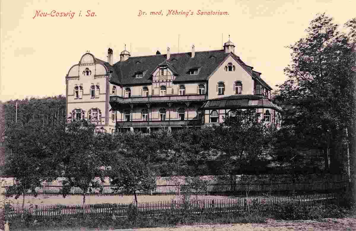 Coswig. Dr. med. Nöhring's Sanatorium, 1908