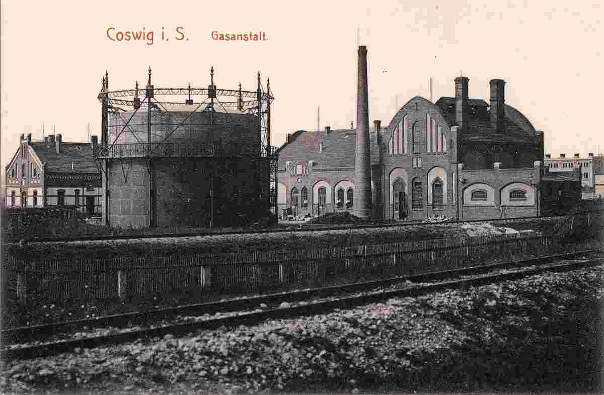 Coswig. Gasanstalt, 1908