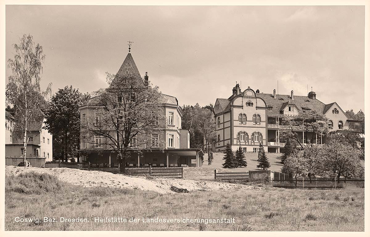 Coswig (Sachsen). Heilstätte der Landesversicherungsanstalt, 1930