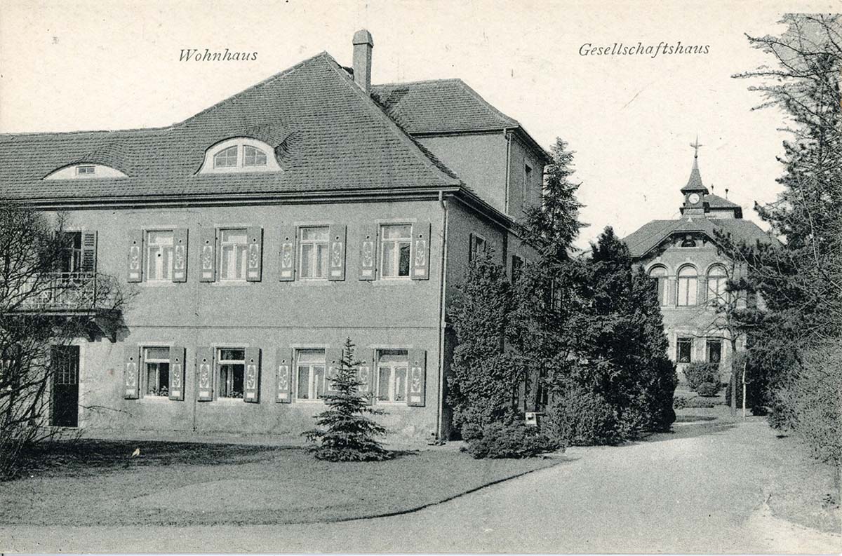 Coswig (Sachsen). Heilstätte Lindenhof, Wohnhaus, Gesellschaftshaus, 1920