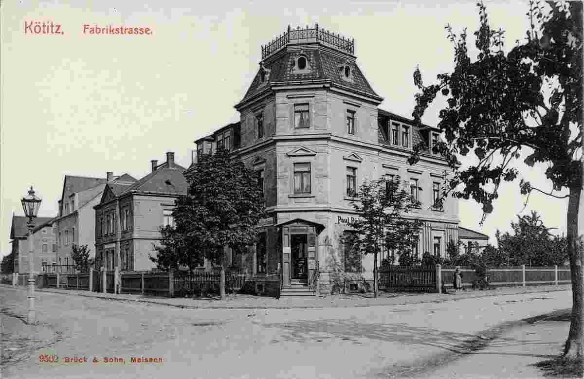Coswig. Kötitz - Fabrikstraße, 1908
