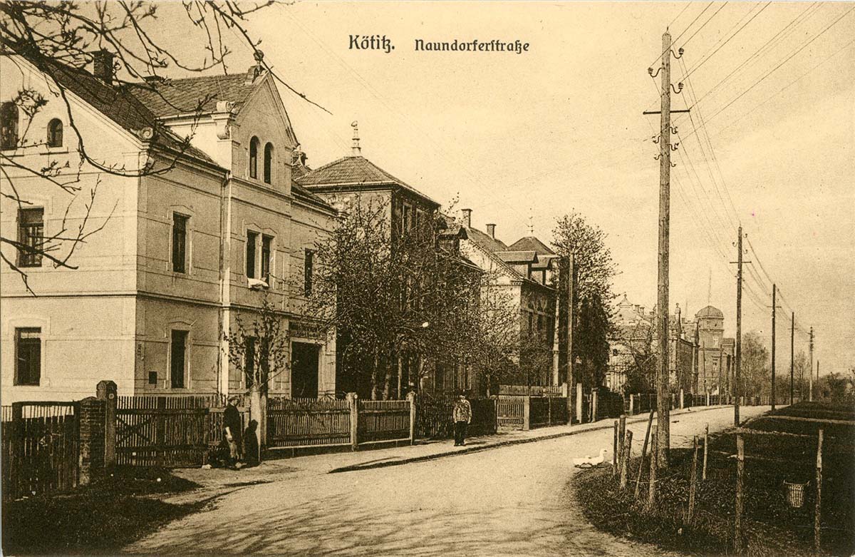 Coswig (Sachsen). Kötitz - Naundorfer Straße, 1925