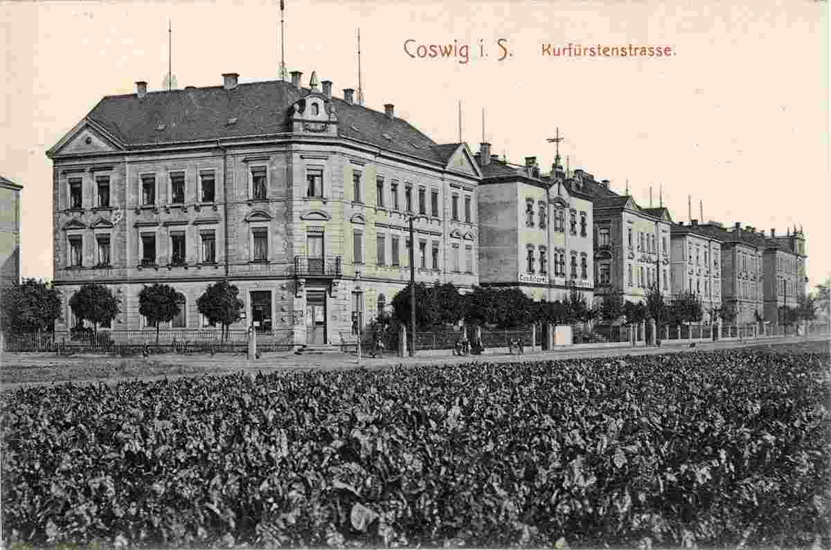Coswig. Kurfürstenstraße, 1908