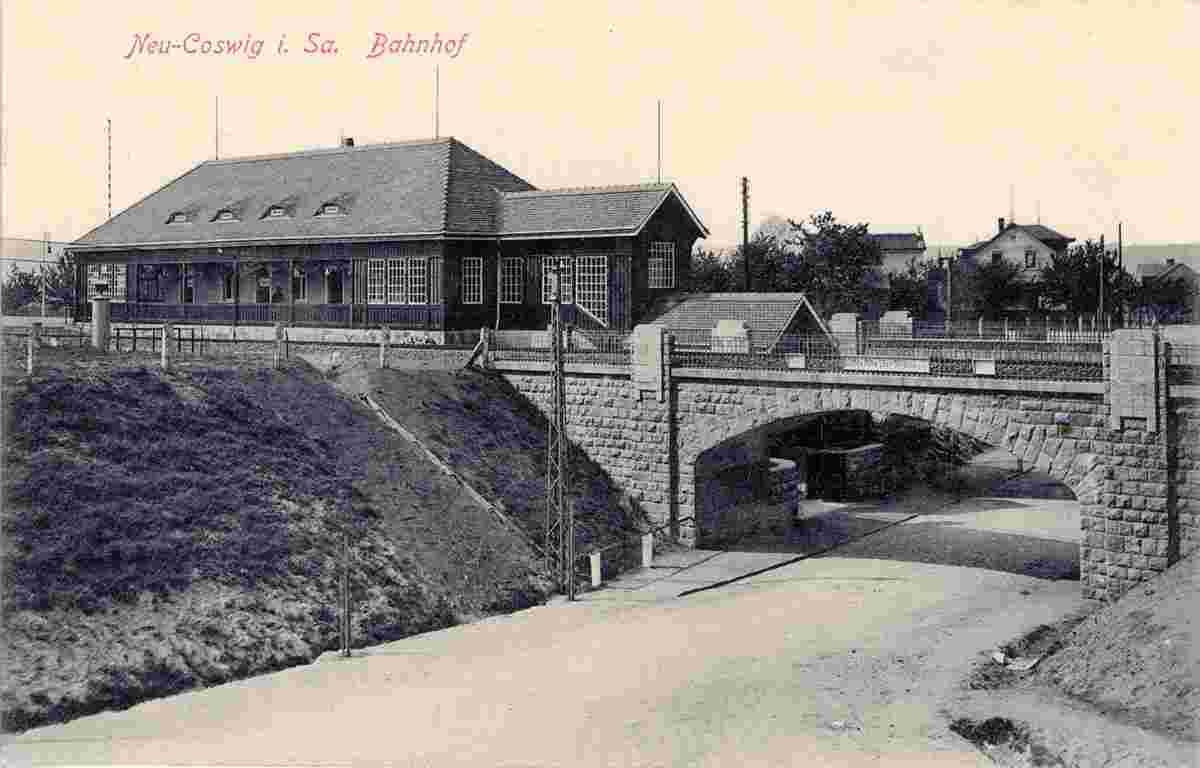 Coswig. Neucoswig - Bahnhof, 1913