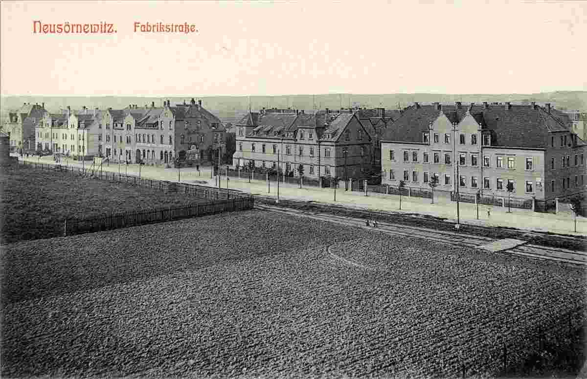 Coswig. Neusörnewitz - Fabrikstraße, 1911