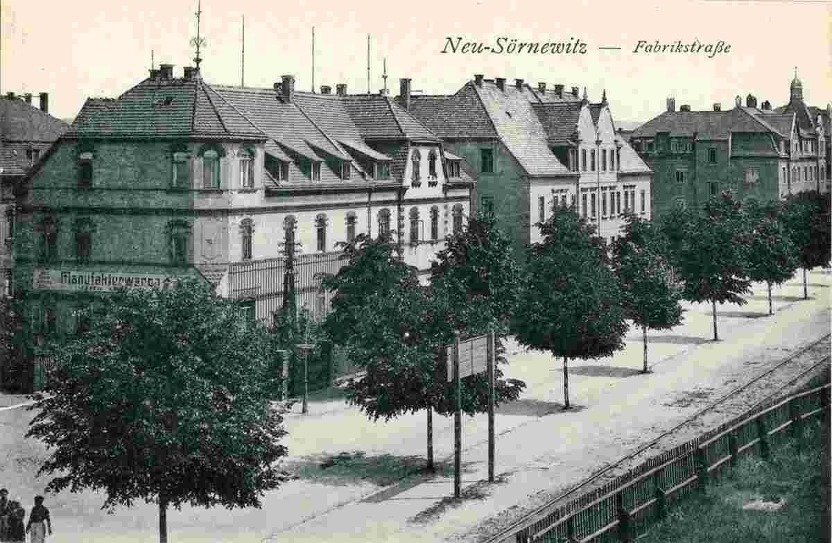 Coswig. Neusörnewitz - Fabrikstraße, 1918
