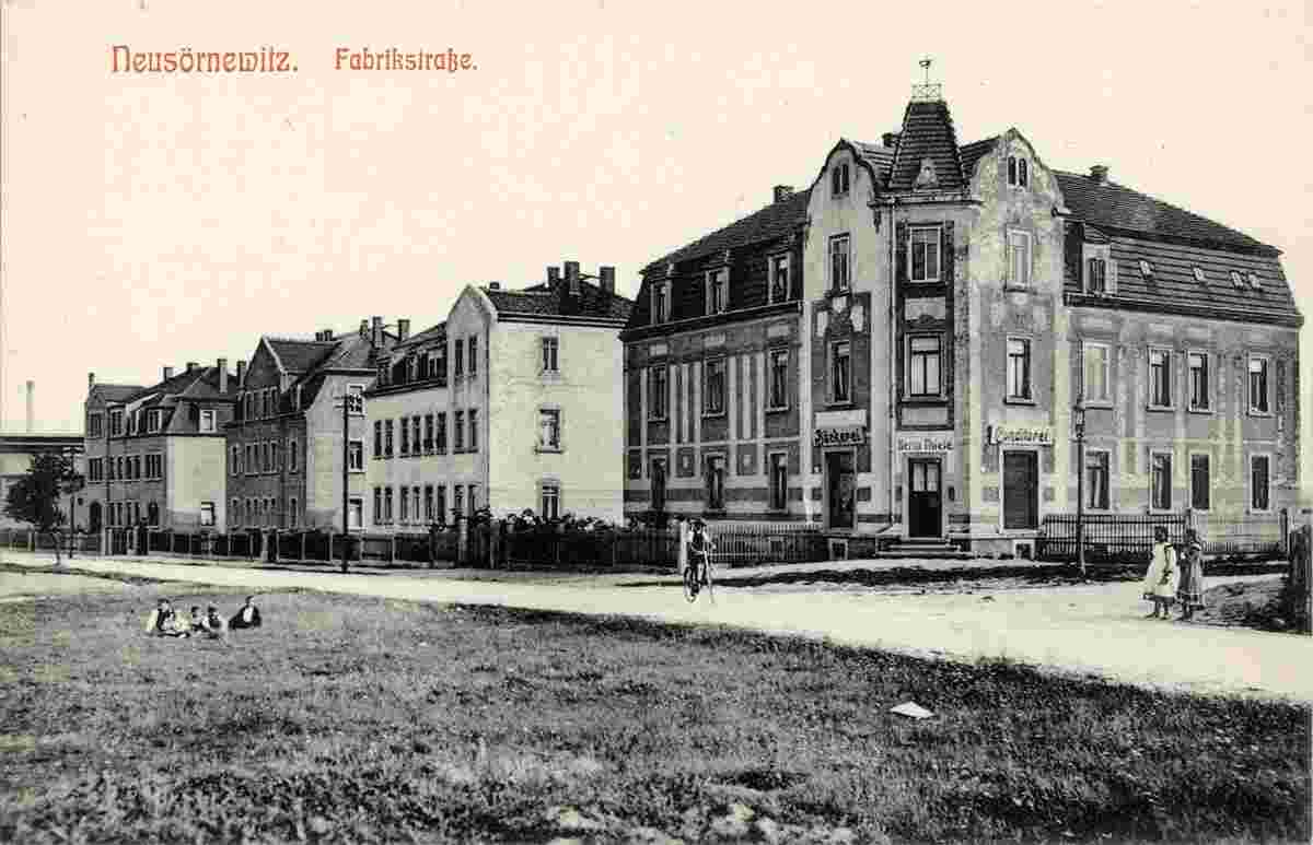 Coswig. Neusörnewitz - Fabrikstraße, Bäckerei und Konditorei, 1911