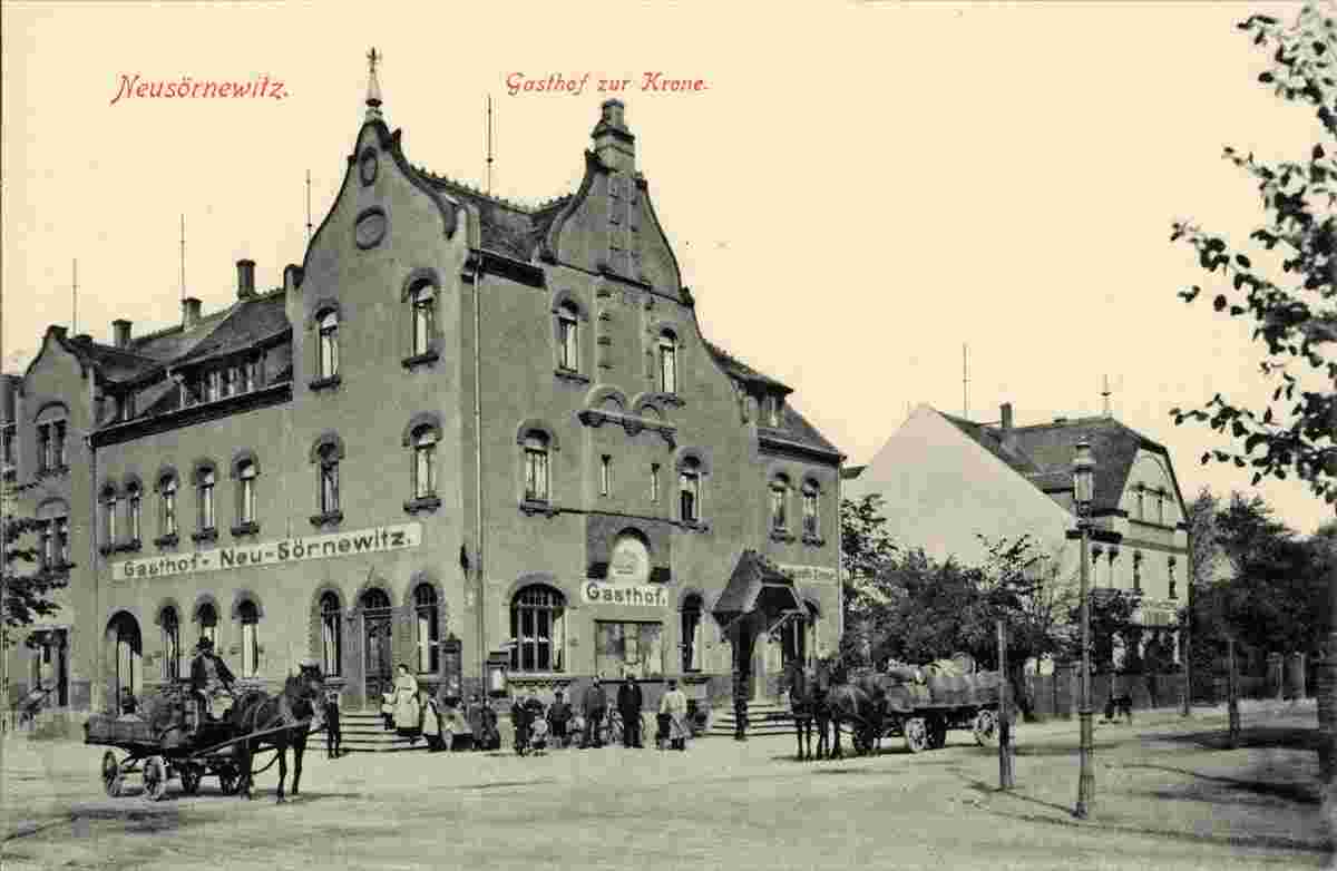 Coswig. Neusörnewitz - Gasthof zur Krone, 1912